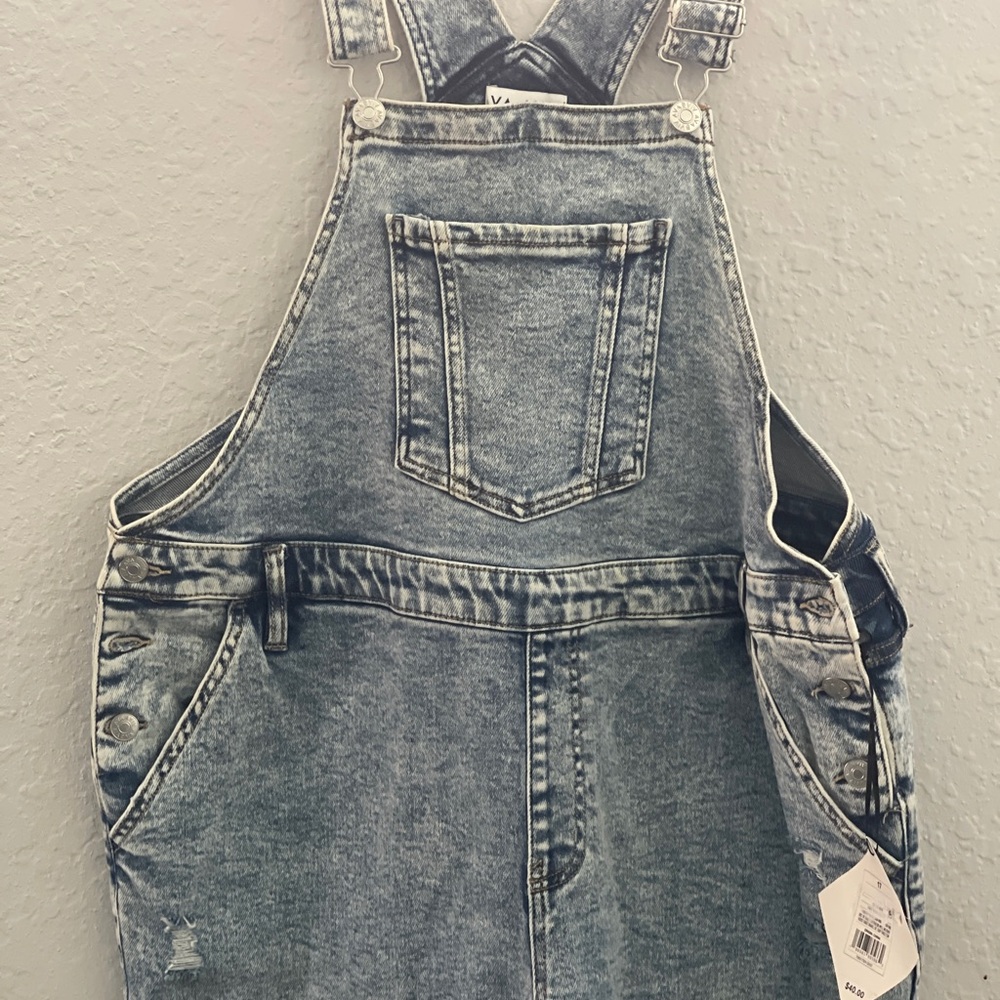 Denim Overalls with Pocket Detail size 17